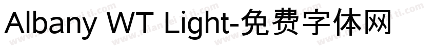 Albany WT Light字体转换